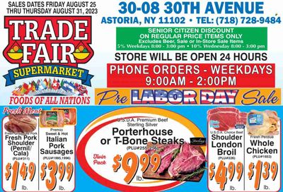 Trade Fair Supermarket (NY) Weekly Ad Flyer Specials August 25 to August 31, 2023