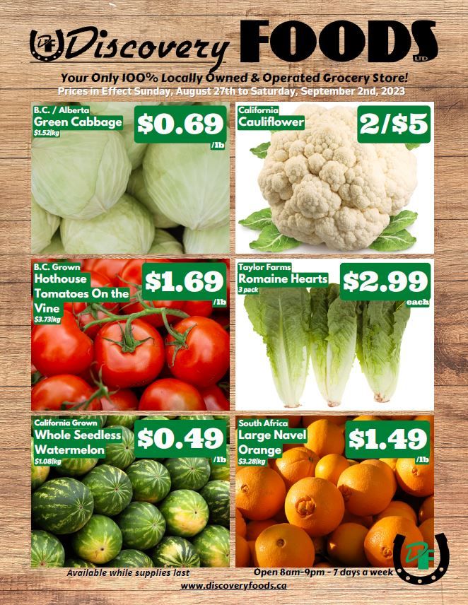 Discovery Foods Flyer August 27 to September 2