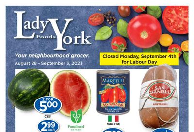 Lady York Foods Flyer August 28 to September 3