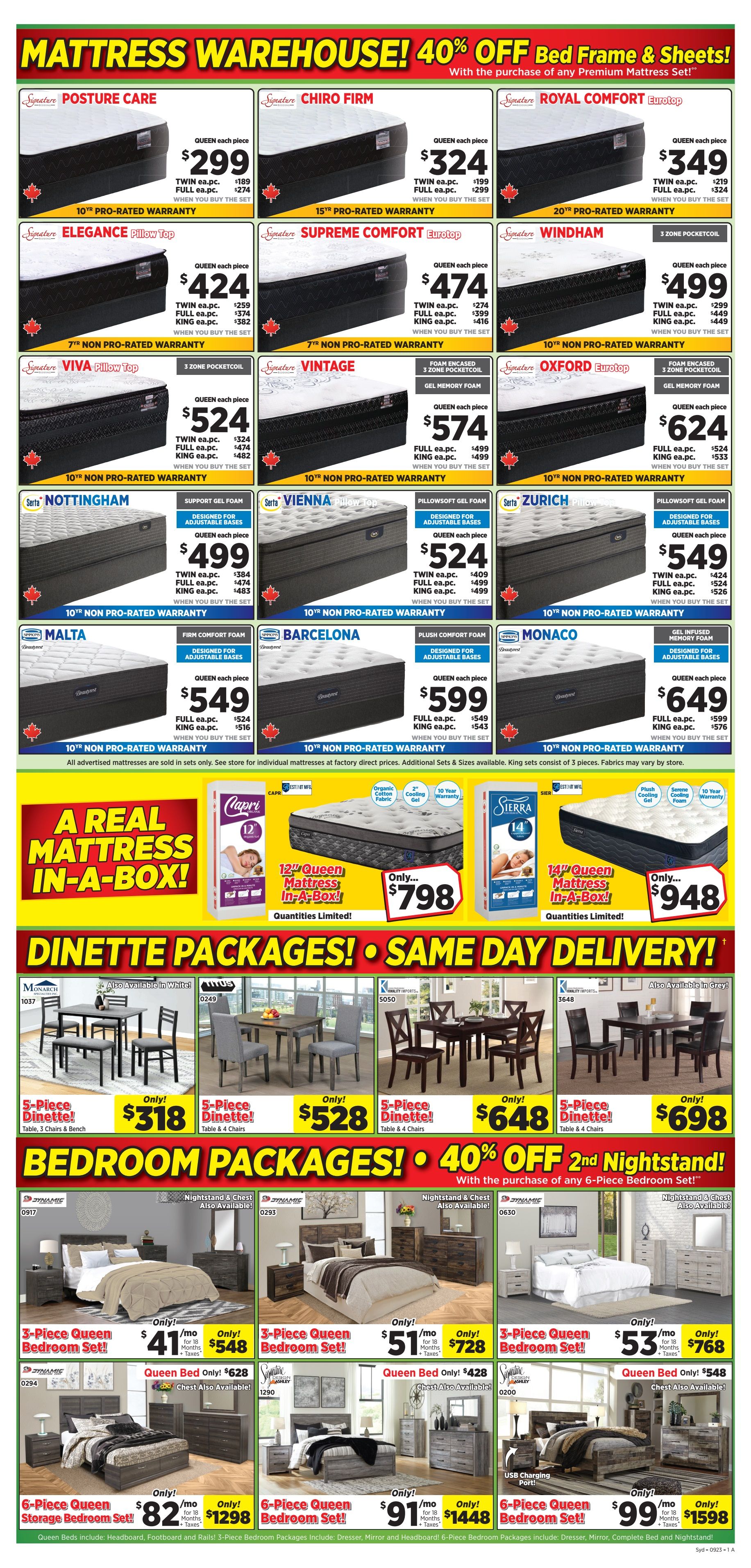 Surplus Furniture & Mattress Warehouse (Sydney) Flyer August 28 to September 3