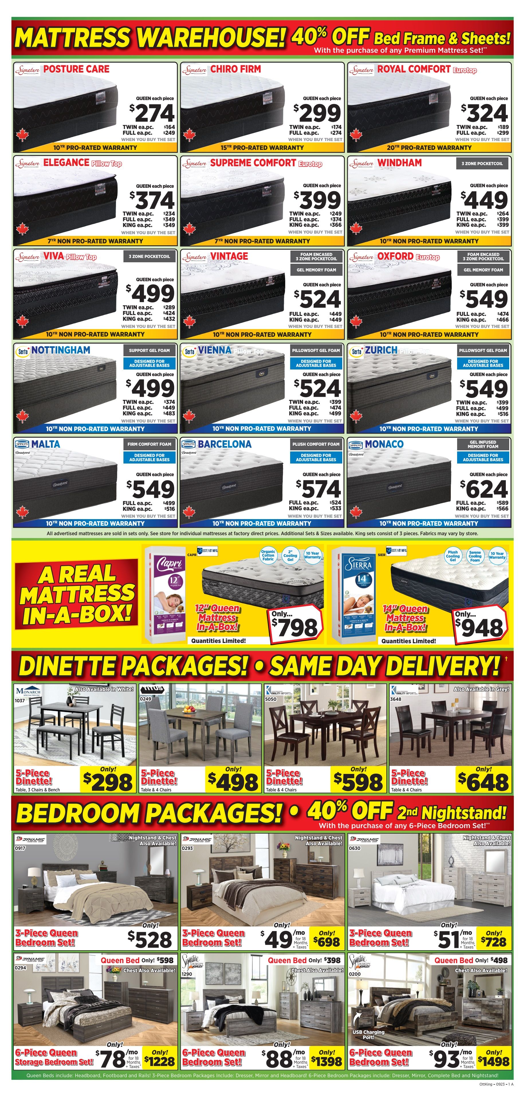 Surplus Furniture & Mattress Warehouse (London) Flyer August 28 to September 3