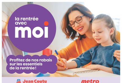 Jean Coutu and Metro (QC) Flyer August 31 to September 6
