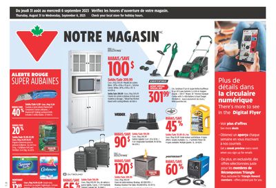 Canadian Tire (QC) Flyer August 31 to September 6