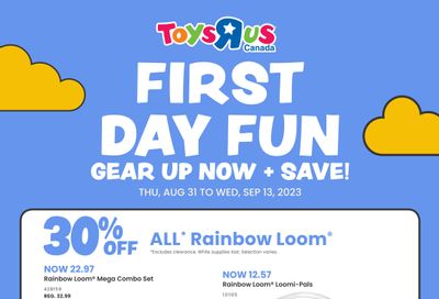 Toys R Us Flyer August 31 to September 13