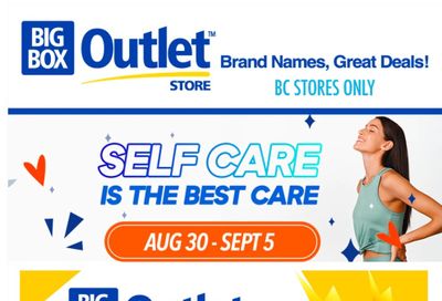 Big Box Outlet Store (BC) Flyer August 30 to September 5