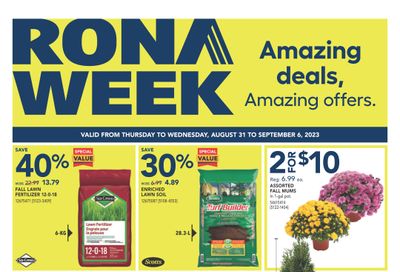 Rona (West) Flyer August 31 to September 6