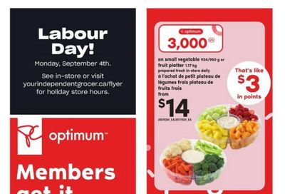 Independent Grocer (Atlantic) Flyer August 31 to September 6