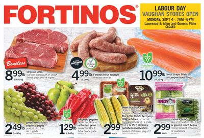 Fortinos Flyer August 31 to September 6