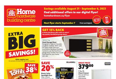 Home Hardware Building Centre (ON) Flyer August 31 to September 6