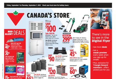 Canadian Tire (West) Flyer September 1 to 7