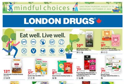 London Drugs Mindful Choices Flyer August 31 to September 27