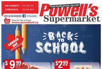 Powell's Supermarket Flyer August 31 to September 6