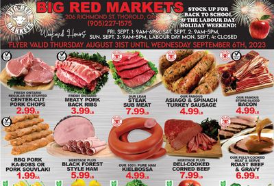 Big Red Markets Flyer August 31 to September 6