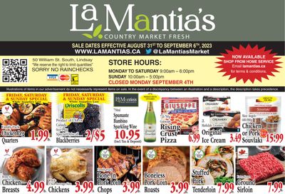 LaMantia's Flyer August 31 to September 6