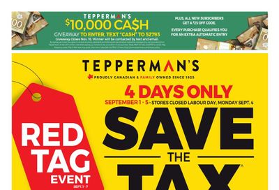 Tepperman's Flyer September 1 to 7