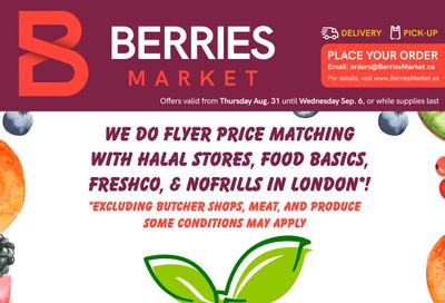 Berries Market Flyer August 31 to September 6