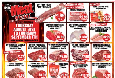 M.R. Meat Market Flyer August 31 to September 7