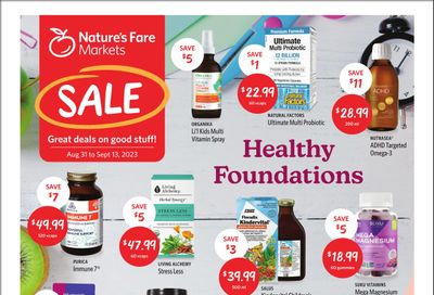 Nature's Fare Markets Flyer August 31 to September 13