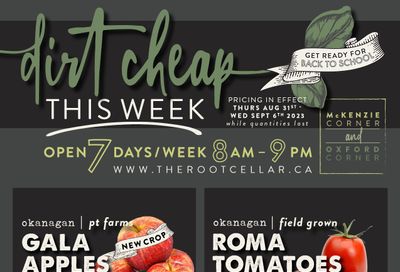 The Root Cellar Flyer August 31 to September 6