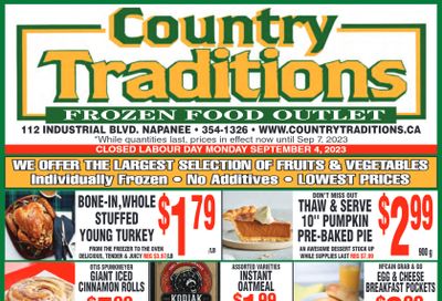 Country Traditions Flyer August 31 to September 7
