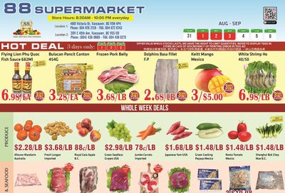 88 Supermarket Flyer August 31 to September 6