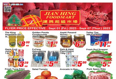 Jian Hing Foodmart (Scarborough) Flyer September 1 to 7