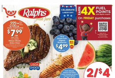 Ralphs (CA) Weekly Ad Flyer Specials August 30 to September 5, 2023