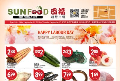 Sunfood Supermarket Flyer September 1 to 7