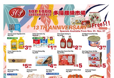 Top Food Supermarket Flyer November 1 to 7
