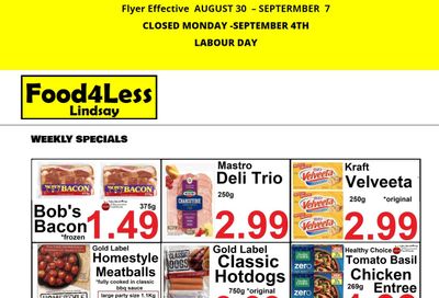 Food 4 Less (Lindsay) Flyer August 30 to September 7