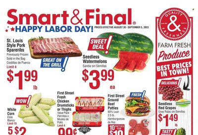 Smart & Final (CA) Weekly Ad Flyer Specials August 30 to September 5, 2023