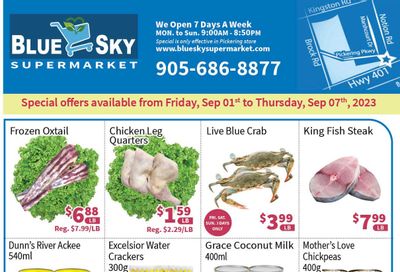 Blue Sky Supermarket (Pickering) Flyer September 1 to 7
