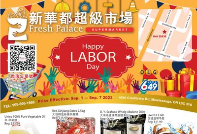 Fresh Palace Supermarket Flyer September 1 to 7