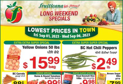 Fruiticana (Kelowna) Flyer September 1 to 6