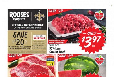 Rouses Markets (LA) Weekly Ad Flyer Specials August 30 to September 6, 2023