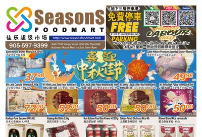 Seasons Food Mart (Thornhill) Flyer September 1 to 7