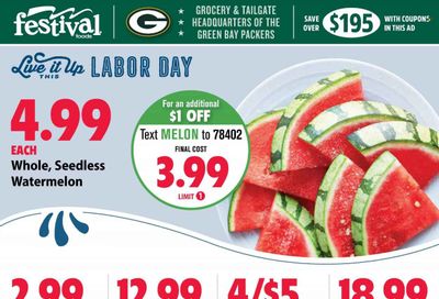 Festival Foods (WI) Weekly Ad Flyer Specials August 30 to September 5, 2023
