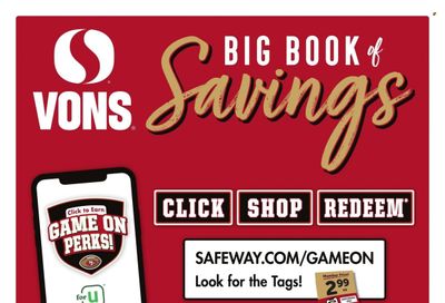 Vons (CA) Weekly Ad Flyer Specials August 30 to October 3, 2023