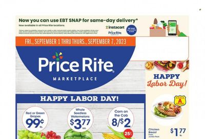Price Rite (CT, MA, MD, NH, NJ, NY, PA, RI) Weekly Ad Flyer Specials September 1 to September 7, 2023