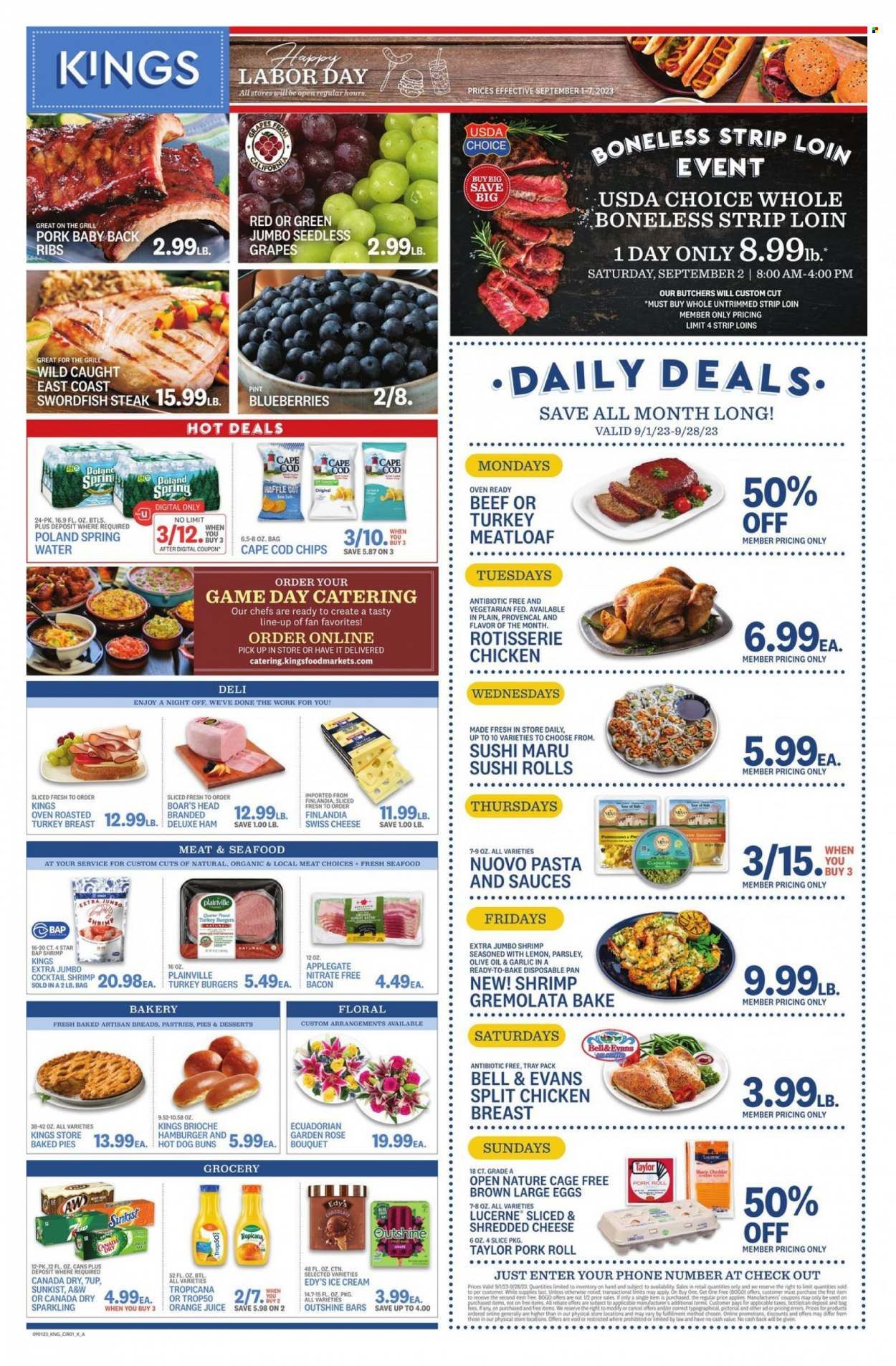 Kings Food Markets (CT, NJ, NY) Weekly Ad Flyer Specials September 1 to September 7, 2023