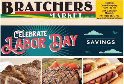 Bratchers Market (MO) Weekly Ad Flyer Specials August 30 to September 5, 2023