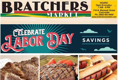 Bratchers Market (MO) Weekly Ad Flyer Specials August 30 to September 5, 2023