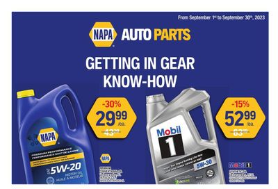 NAPA Auto Parts Flyer September 1 to 30