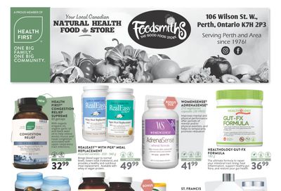 Foodsmith's Health First Flyer September 1 to 16