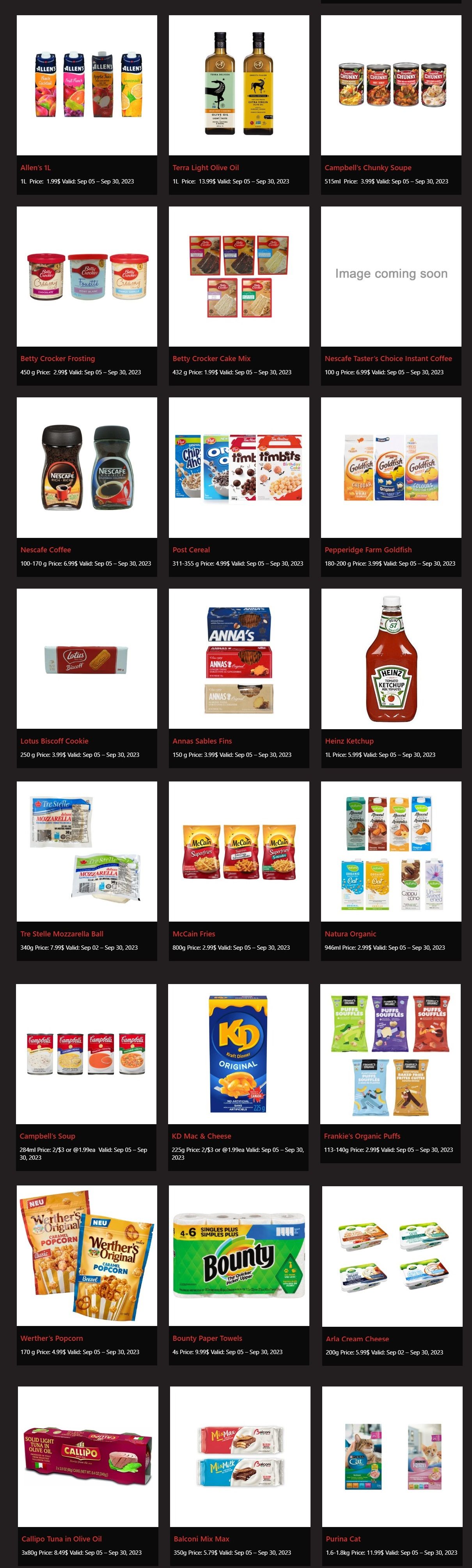 Rabba In-Store Specials September 5 to 30