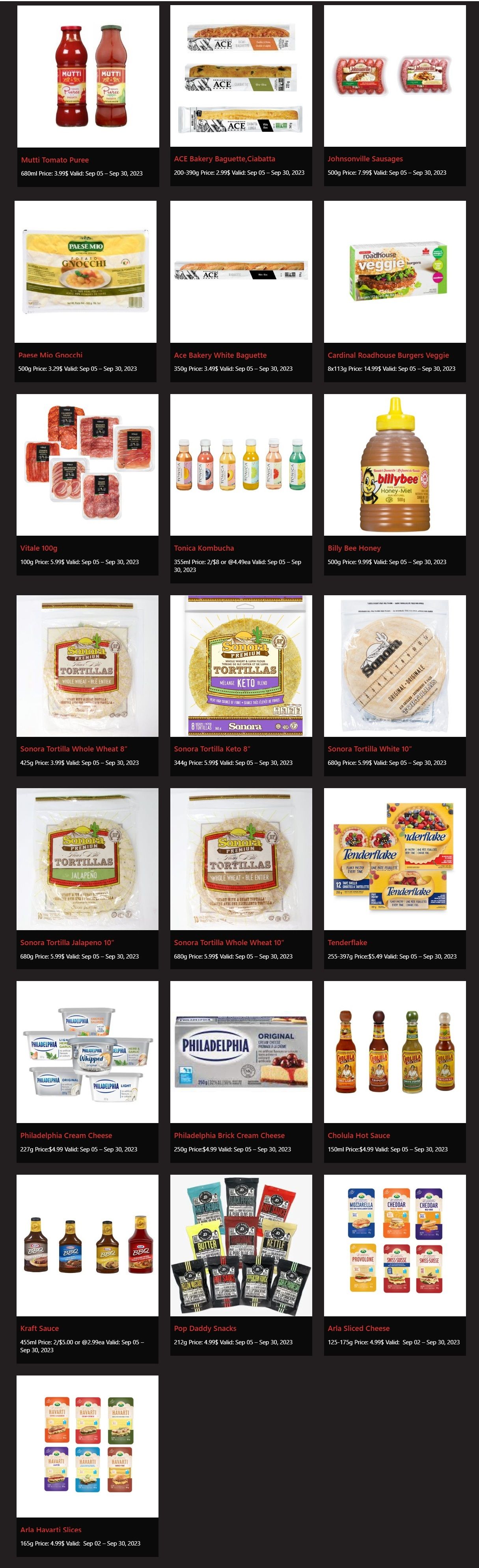 Rabba In-Store Specials September 5 to 30