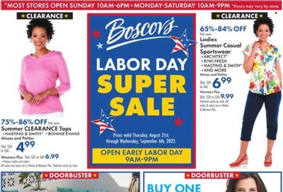 Boscov's (CT, DE, MD, NJ, NY, PA) Weekly Ad Flyer Specials August 31 to September 6, 2023