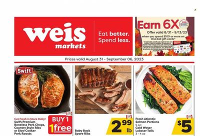 Weis (MD, NY, PA) Weekly Ad Flyer Specials August 31 to September 6, 2023