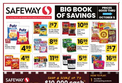 Safeway (MD) Weekly Ad Flyer Specials September 1 to October 5, 2023