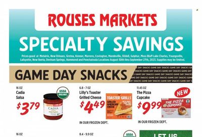 Rouses Markets (LA) Weekly Ad Flyer Specials August 30 to September 27, 2023